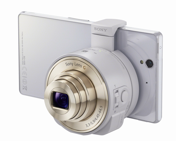 QX10 White with XperiaZ 1